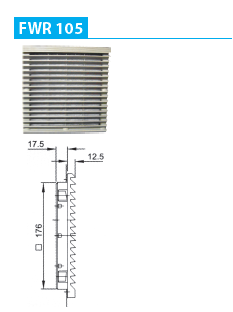 Ergom Filtr do wentylatora FWR 105 (R37RC-01010100301)