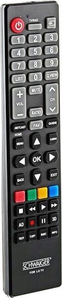 Pilot RTV Schwaiger Schwaiger Fernbedienung für LG TVs, schwarz, 49 Tasten