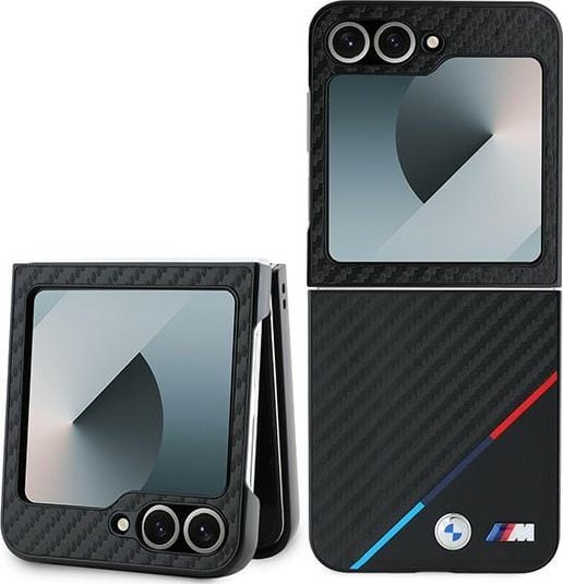 BMW BMHCZF623PUDTK Z Flip6 F741 czarny/black hardcase Carbon Tricolor