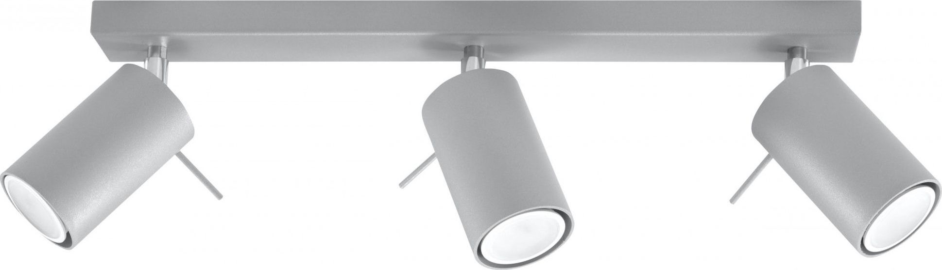 Lampa sufitowa Lumes Minimalistyczny plafon LED E783-Rins - szary