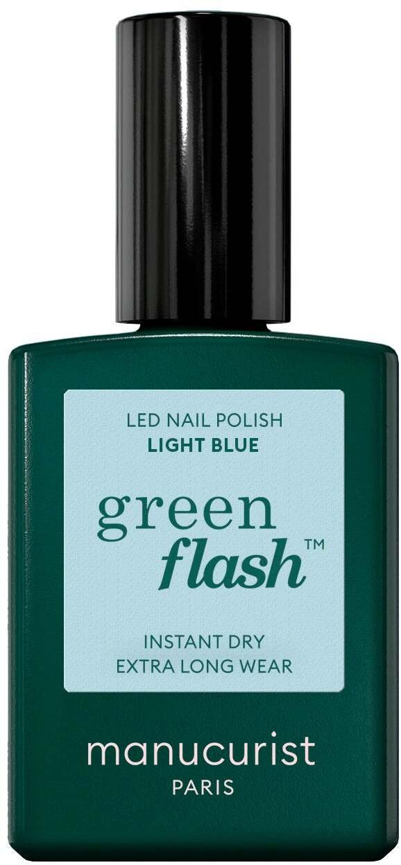MANUCURIST_Green Flash Led Gel Nail Lacquer lakier do paznokci Light Blue 15ml