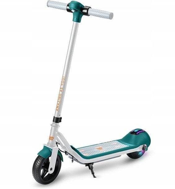 Hulajnoga Elektryczna Dla Dzieci Dziecka Led 10 Km/h Zasięg 8 Km Kiddoboo / Kby2grn / Y2 / Kiddorider / Zielony