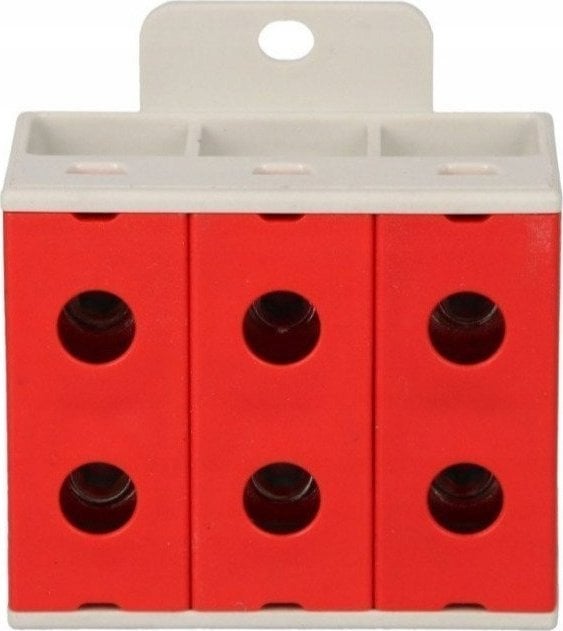 Incobex Złączka szynowa 3-torowa 50mm2 szara ZGX 3x50 czerwona wer2 ENE-00207