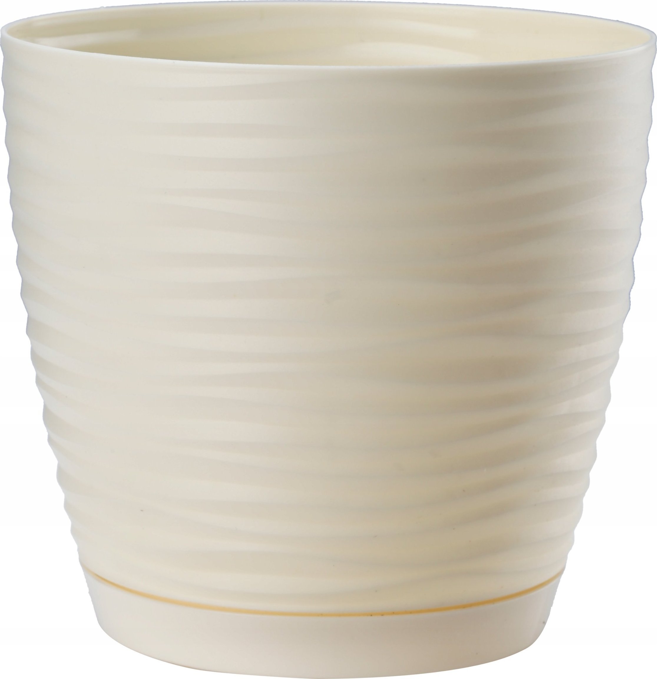 Kadax Doniczka Osłonka Na Kwiaty Podstawka Kremowa 13cm