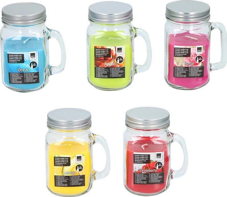 Articasa Arti Casa - Świeca zapachowa w słoiku (Rose)