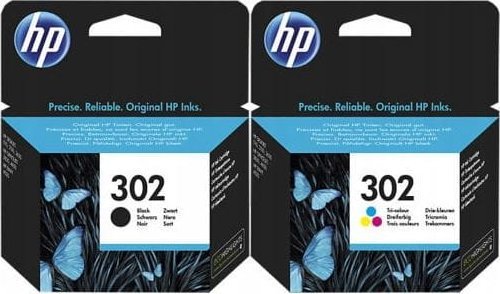 Tusz HP 302 F6U65AE 3ml + F6U66AE 3ml CMYK Oryginał komplet