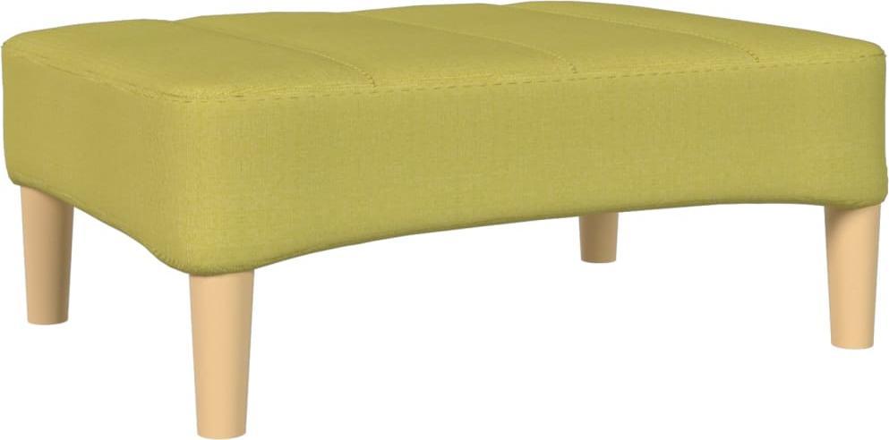 vidaXL Podnóżek, zielony, tapicerowany tkaniną