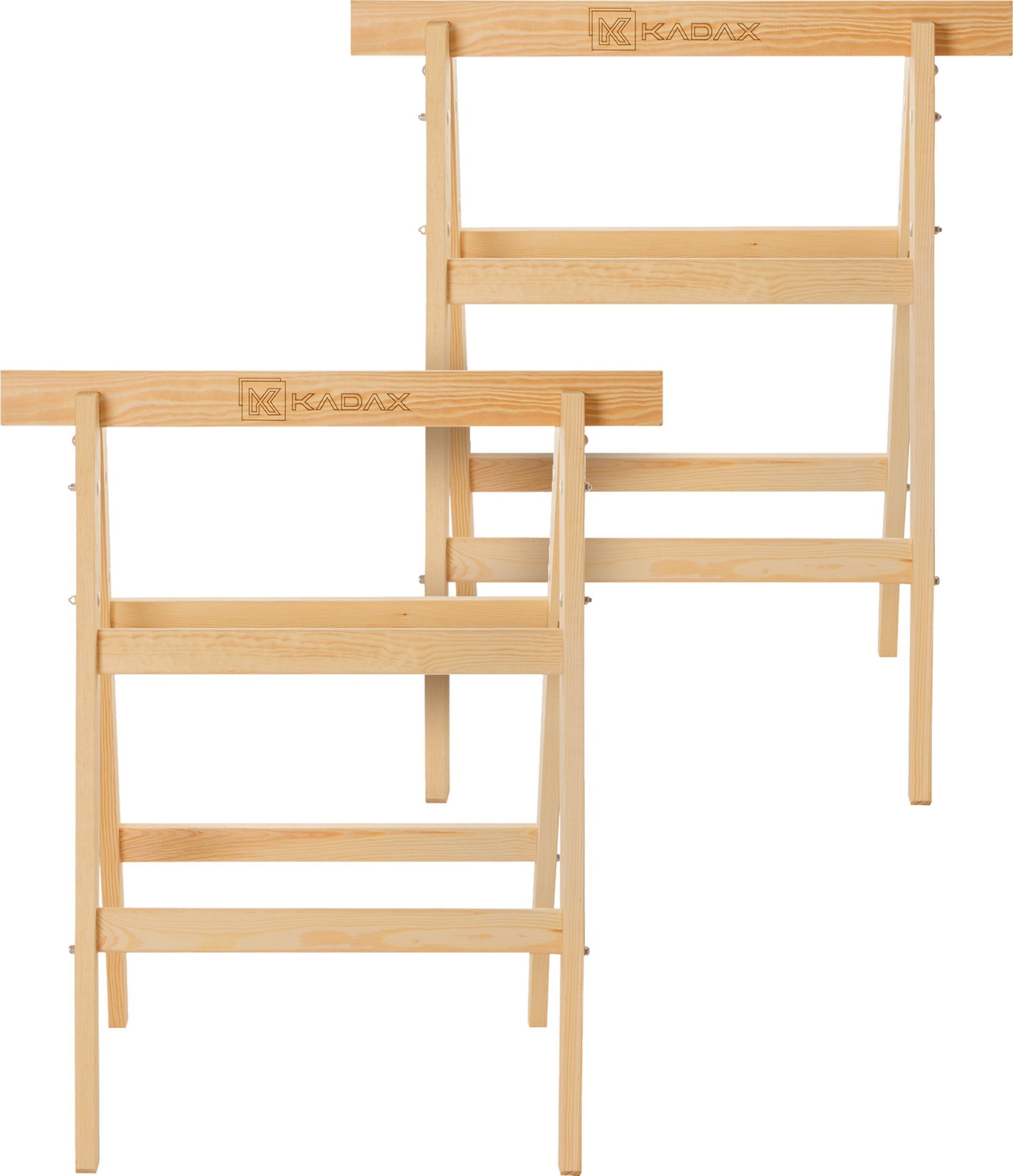 Kadax KADAX 2xstojak Kobyłka Drewniany Warsztatowy Uniwersalny Koziołek Do Cięcia