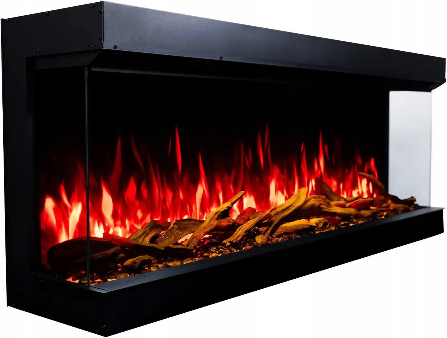 Aflamo SUPERB 3D 160 cm, Kominek elektryczny LED do zabudowy AFLAMO + DŹWIĘK