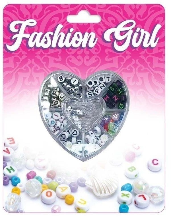 Zestaw koralików 100el Serce 012596 91306