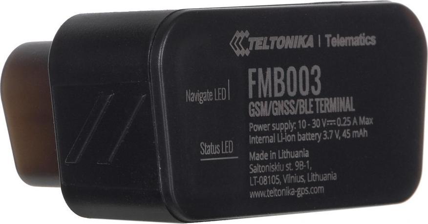 Moduł GPS Teltonika Teltonika FMB003 Lokalizator GPS ze złączem OBDII, GNSS, GSM, Bluetooth 4.0