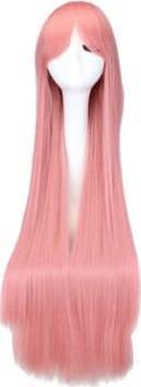 Apte BQ3D PERUKA WŁOSY 80cm RÓŻOWE COSPLAY