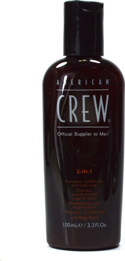 American Crew American Crew, Classic, Vegan, Hair Shampoo, Conditioner & Shower Gel 3-In-1, For Moisturizing, 100 ml For Men