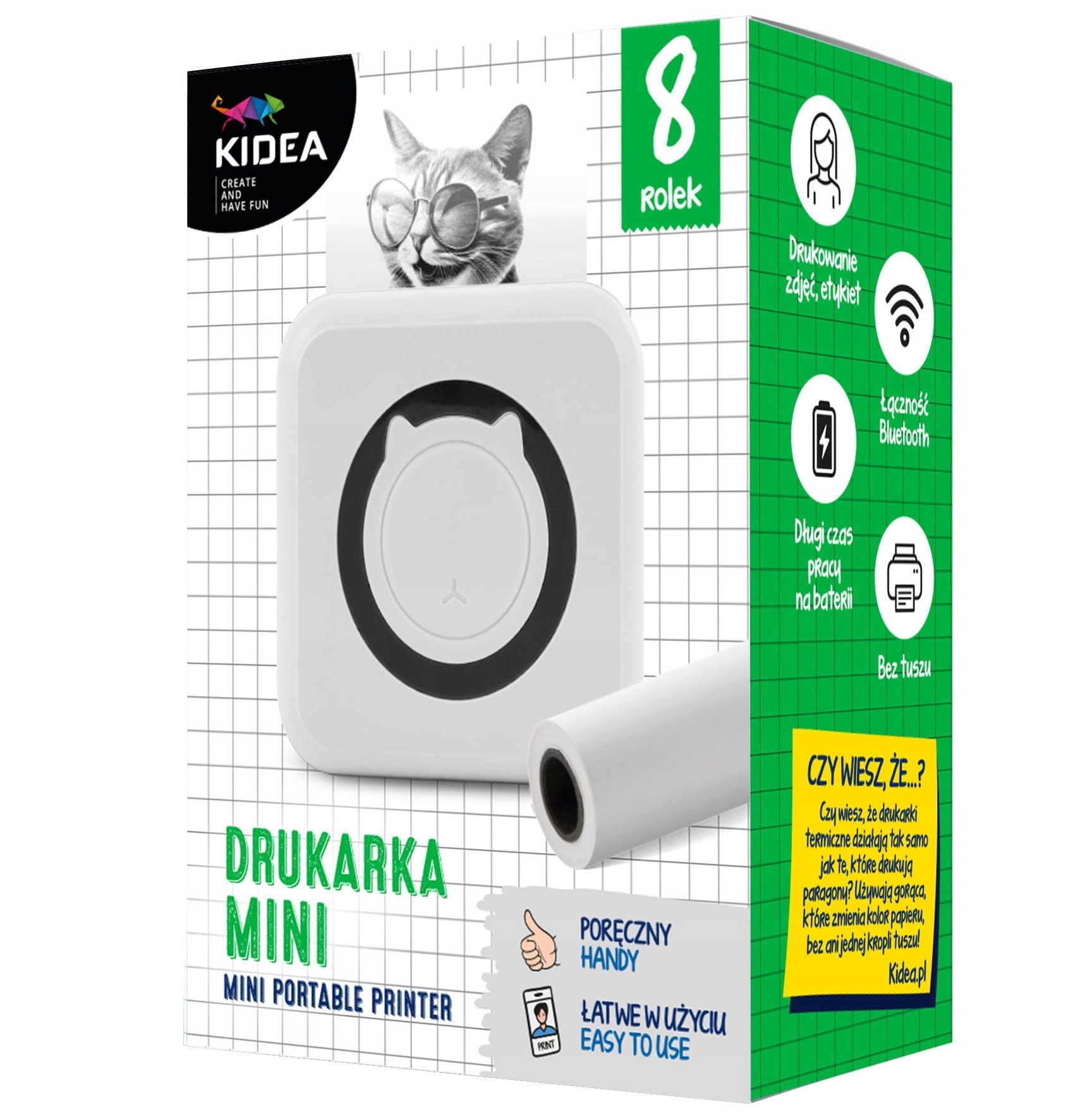 DRUKARKA TERMICZ BLUETOOTH 14X10X5 KIDEA B PUD