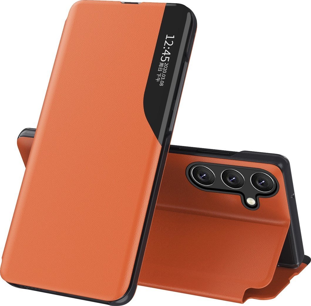Hurtel Eco* Leather View Case Samsung Galaxy A26 Orange