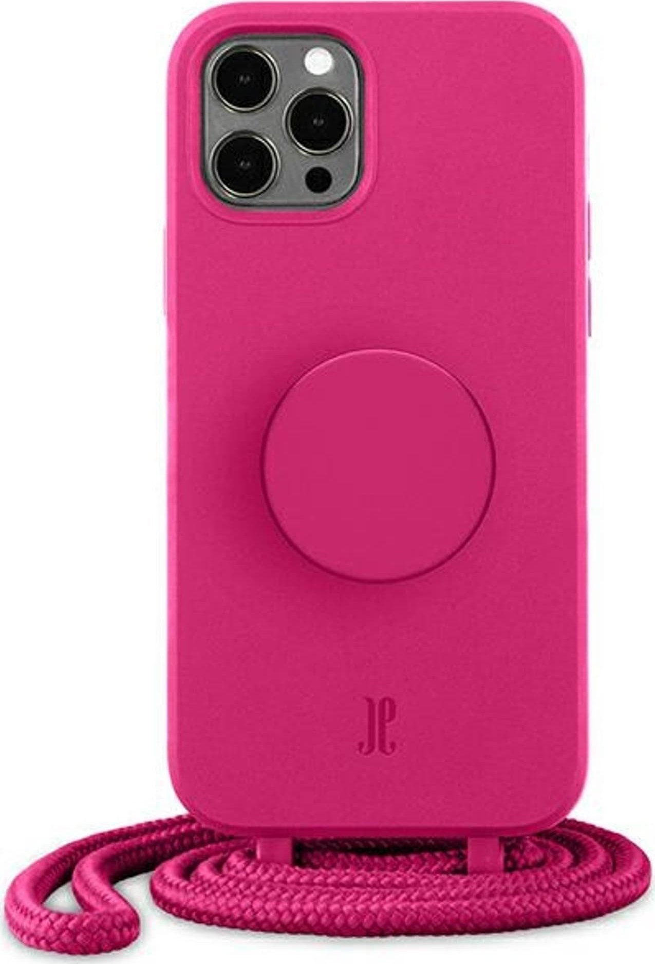 Just Elegance Etui Just Elegance PopGrip Apple iPhone 12/12 Pro różowy/orchid flower 30090