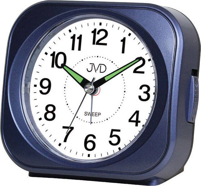 Budzik JVD SRP1604.1 11 cm cichy mechanizm drzemka podświetlenie .