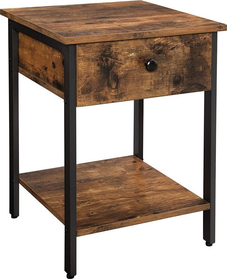 Elior Industrialny stolik nocny z szufladą - Febo