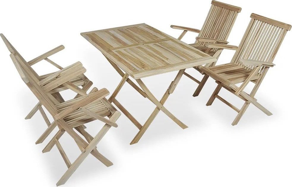 Elior Zestaw drewnianych mebli ogrodowych - Albert