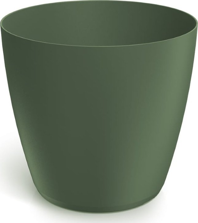 Doniczka plastikowa ciemnozielona 15,8x14,5 cm osłonka gładka Mate