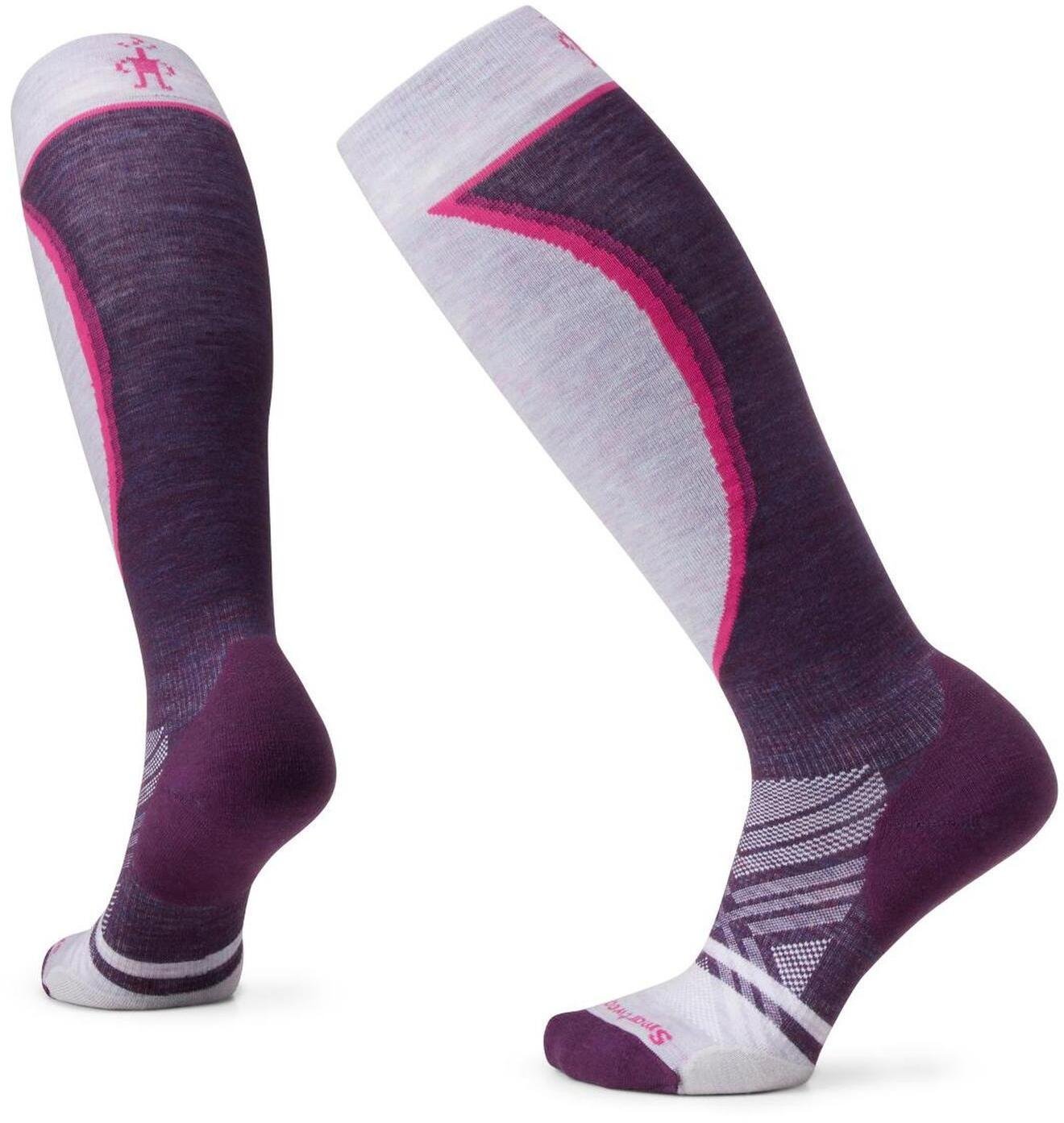 W'S Ski Targeted Cushion Extra Stretch OTC Socks, L90 | purple iris, S