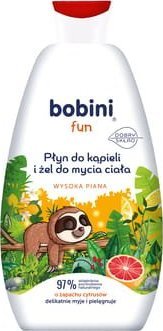 JBL BOBINI Fun Płyn do kąpieli i żel do mycia Wysoka piana o zapachu cytrusów 500ml [103|24]