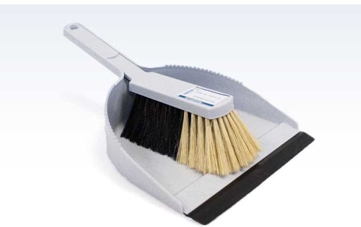 Roliba fejebakkesæt - Fejebakkesæt m. gummikant og støvekost