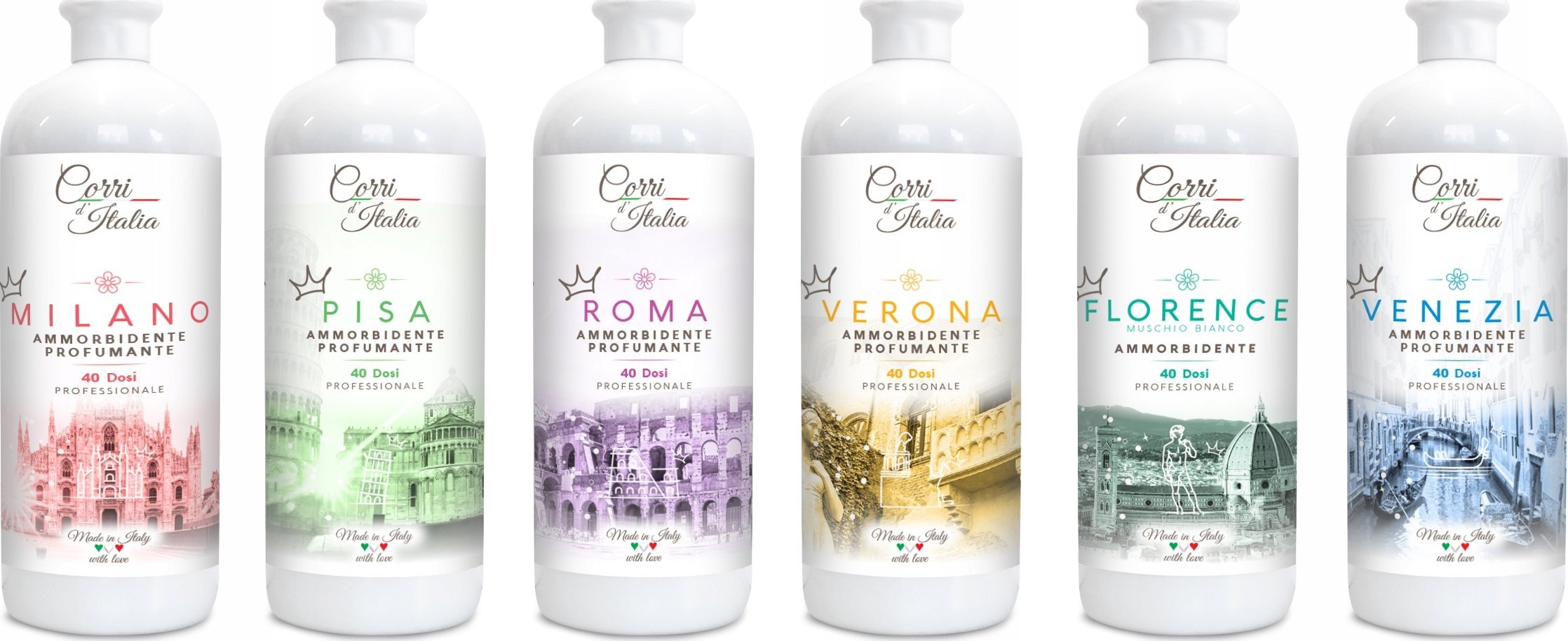 Zestaw Corri d'Italia 6x Płyn do płukania tkanin 1 L