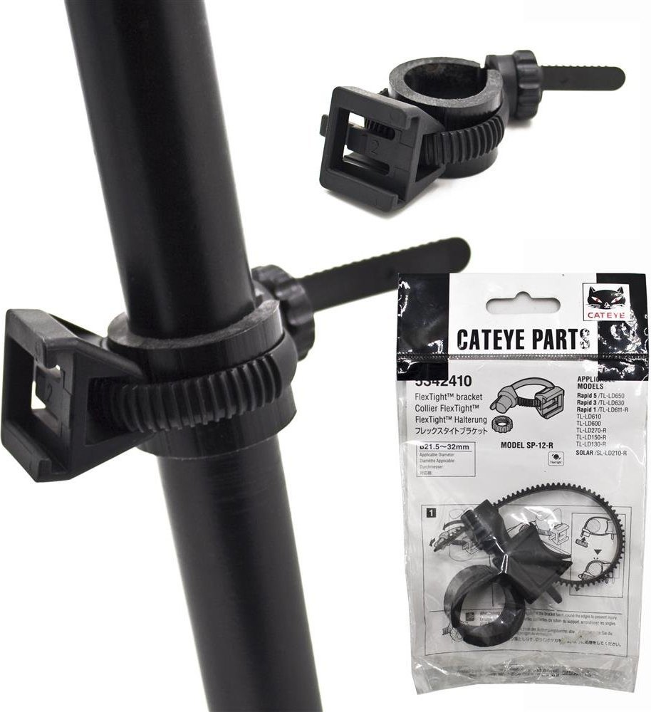 Cateye Uchwyt do lampek Cateye SP-12-R, 21,5-32 mm, RAPID,
