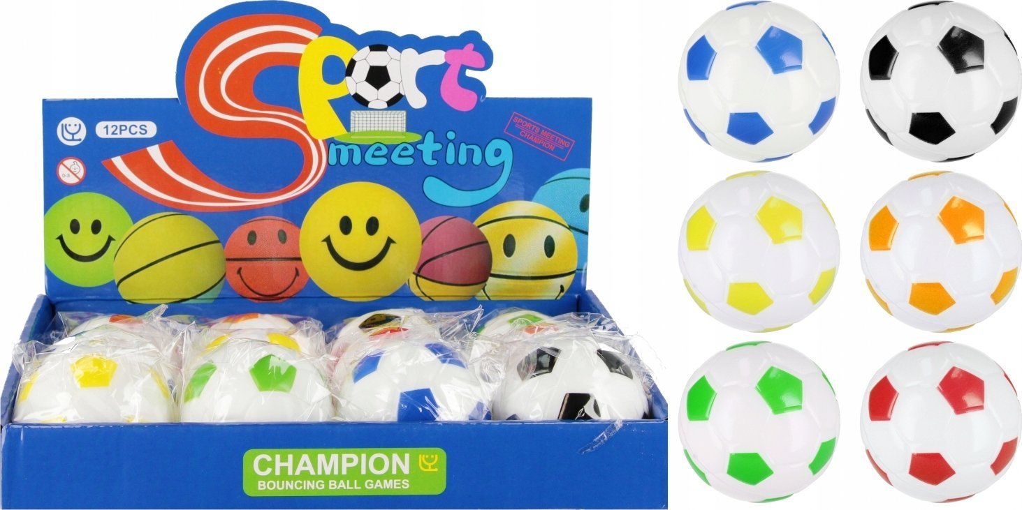 Mega Creative PILKA ODBIJAJACA 7CM MIX6 MC DISP 12/288