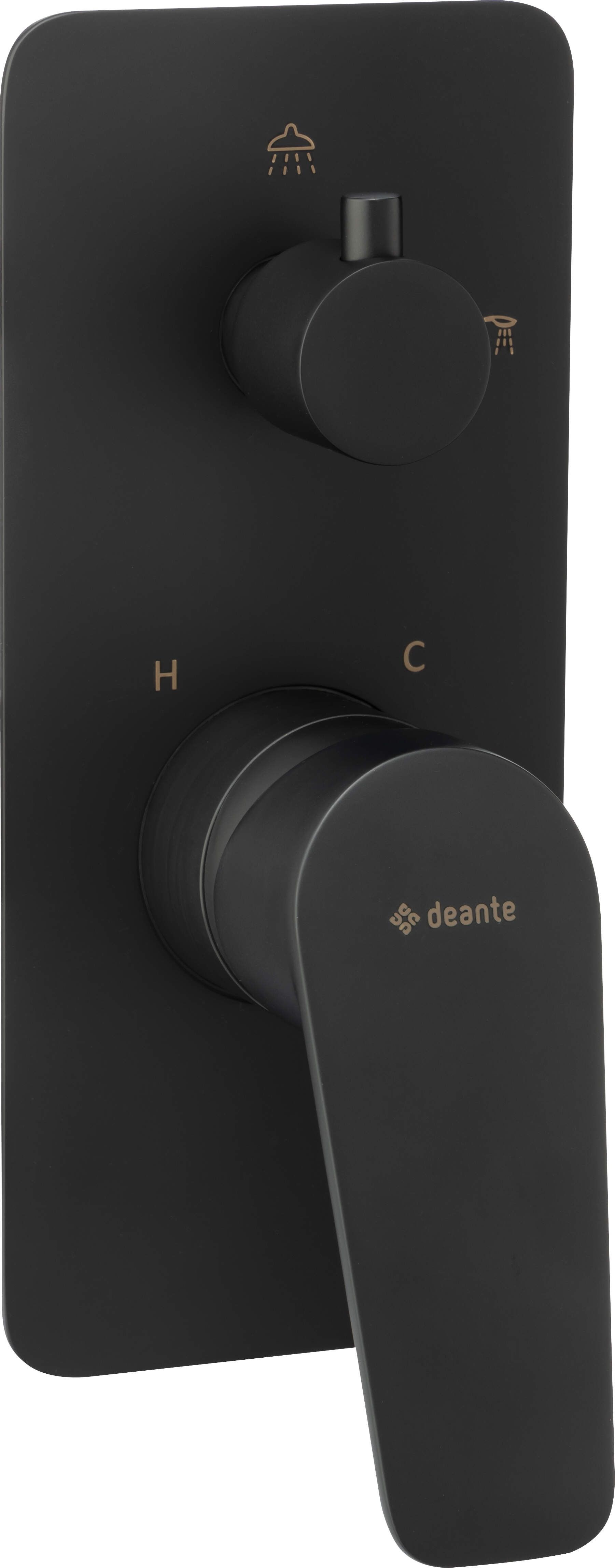 Bateria prysznicowa Deante Jasmin czarny (BGJ N44P)