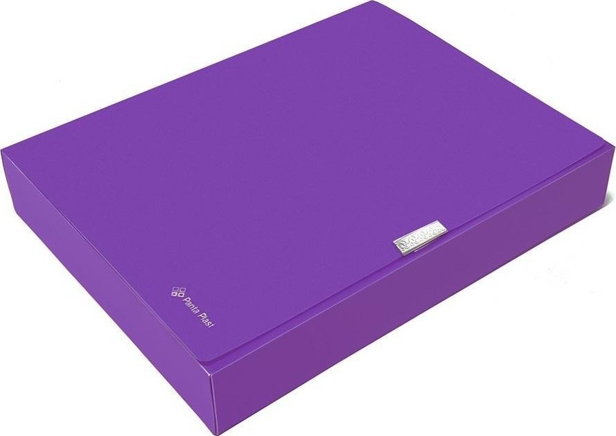Teczka A4 box 55mm neon fioletowa