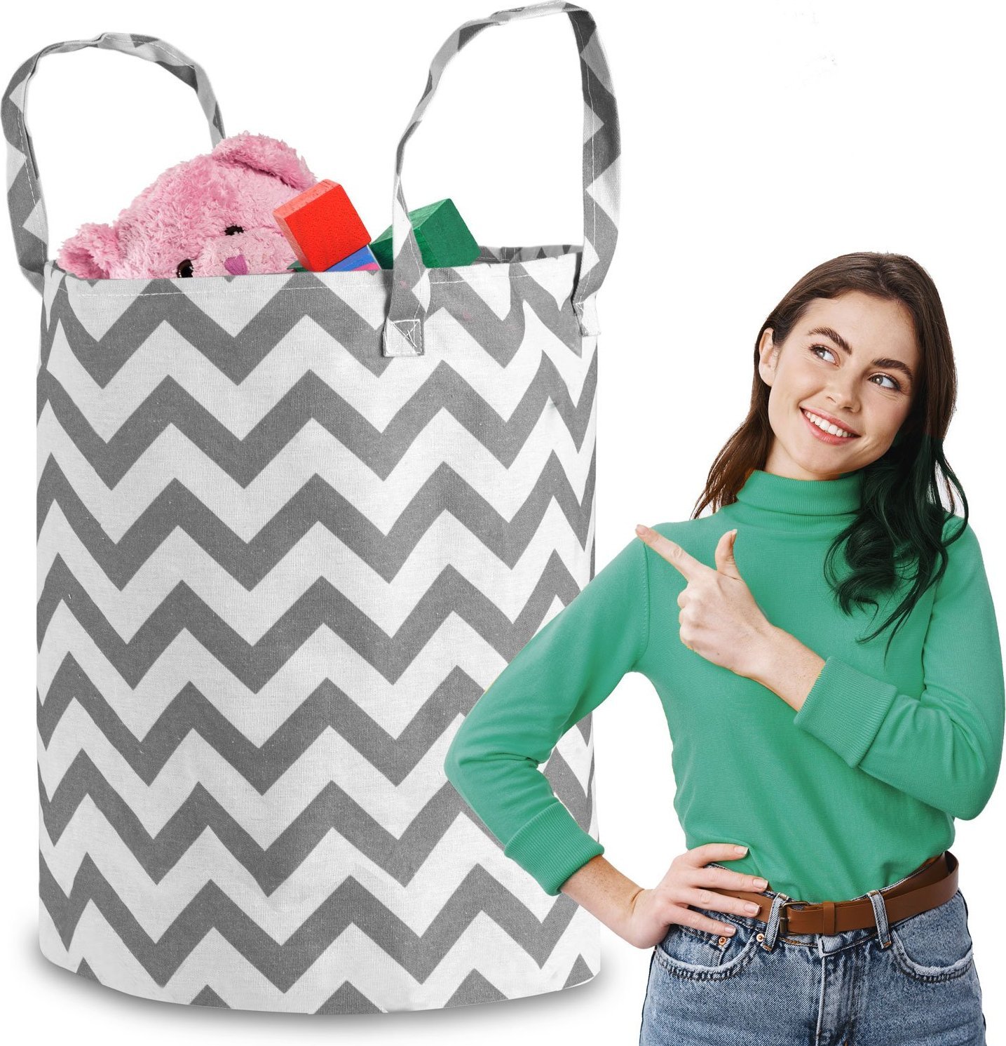 Kosz na zabawki Nukido - szary