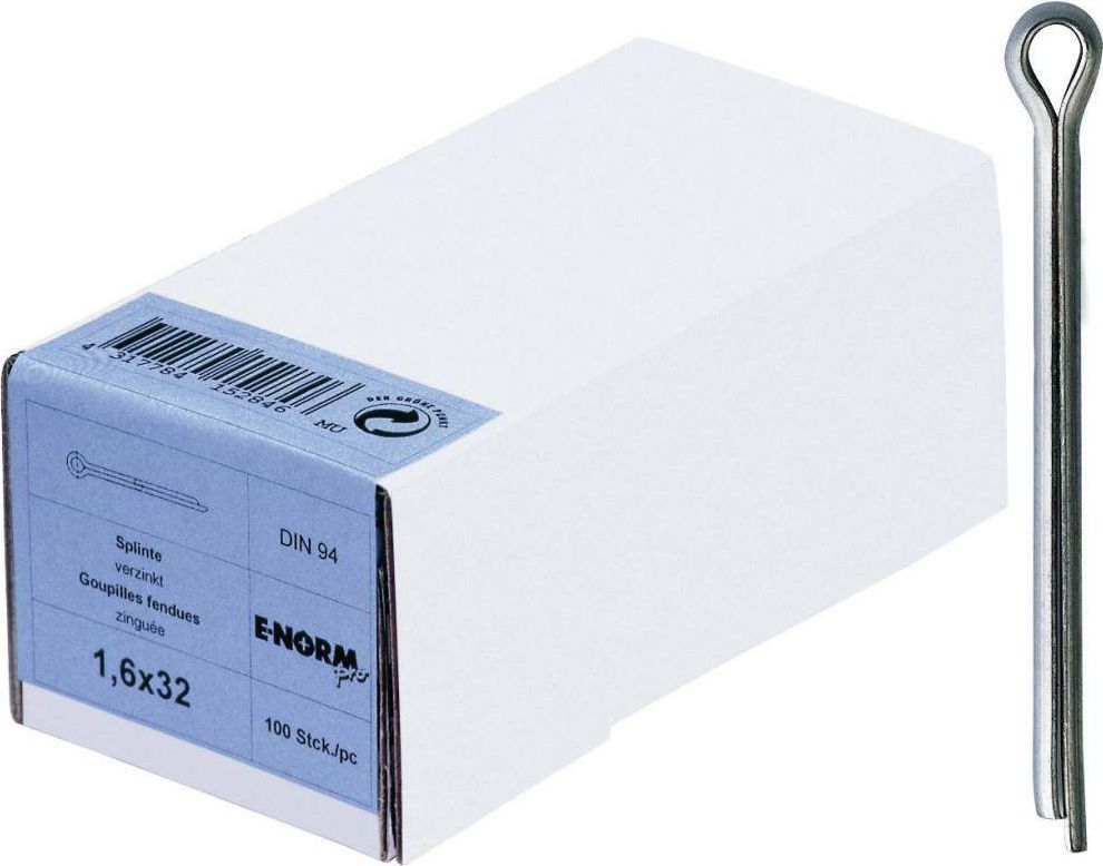 E-NORMpro DIN94 stal ocynk.galwan.2x40, opak.handl. E-NORMpro