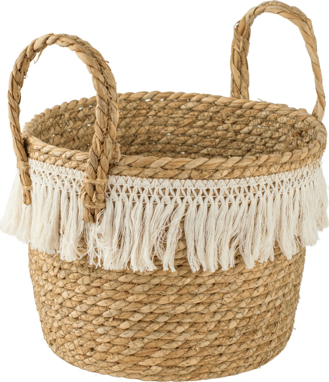 Tajemniczy ogród Kosz pleciony ozdobiony sznurkiem wys. 26