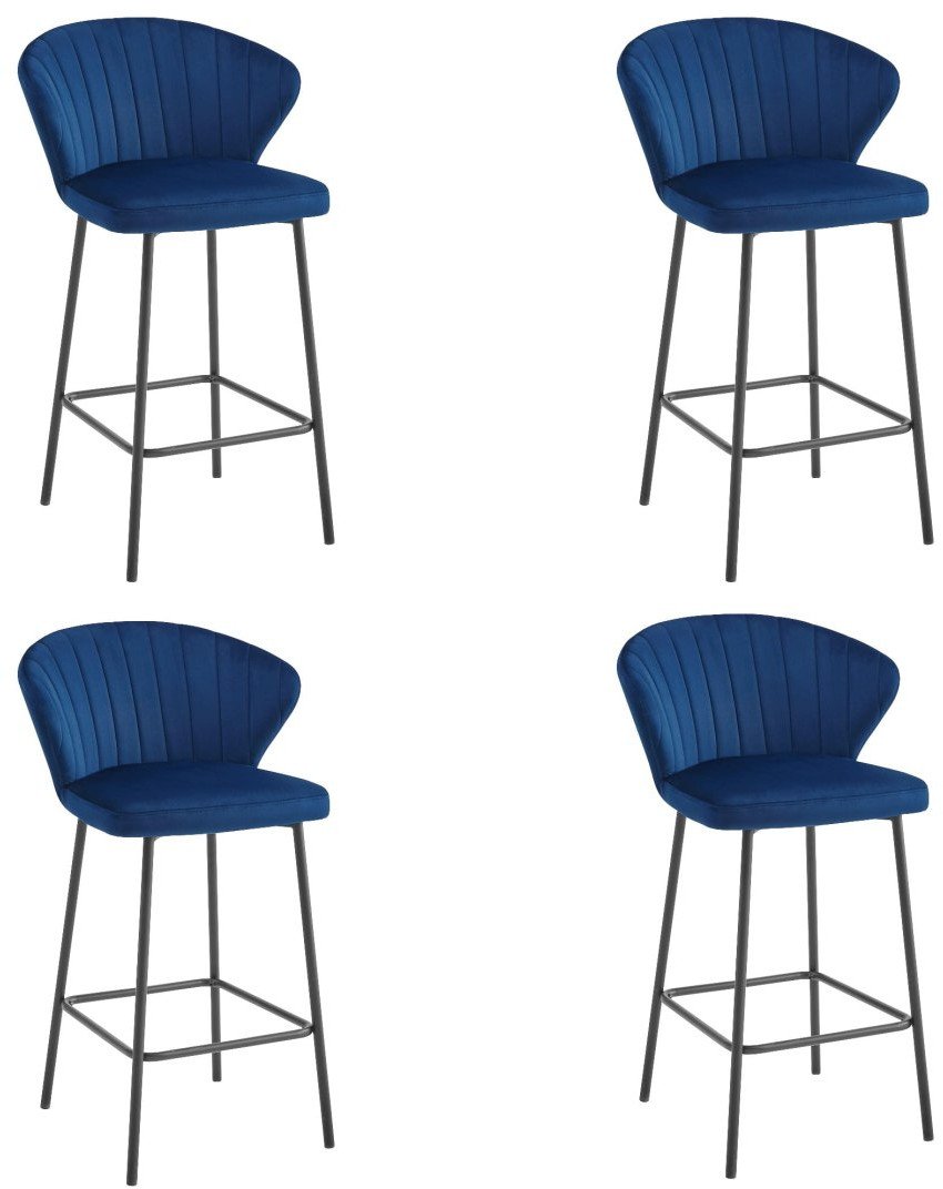 Hoker GATTA - aksamit granat / nogi czarne x 4