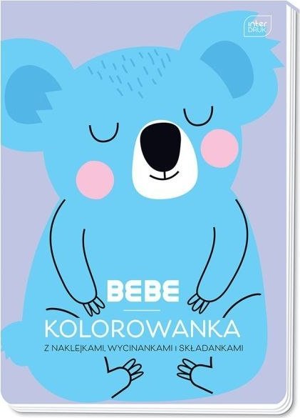 Blok kolorowanek z naklejkami INTERDRUK A4 40k. BB PASTEL