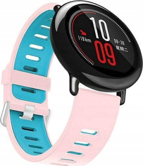 Beline Beline pasek Watch 20mm Double Color Silicone różowo-niebieski pink/blue box