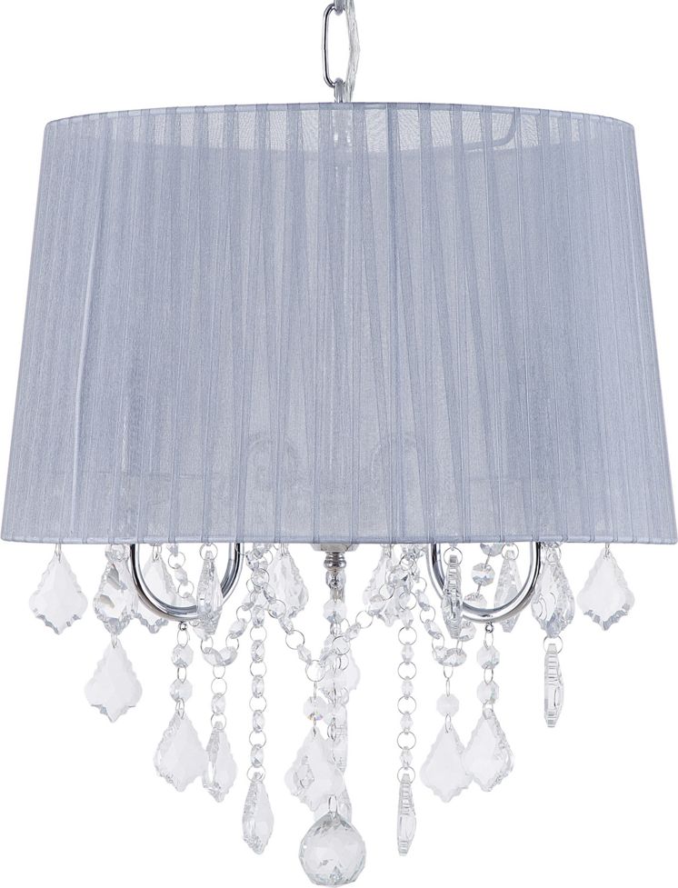 Lampa wisząca Shumee Lampa wisząca jasnoszara EVANS