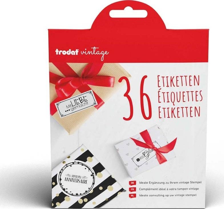 Trodat trodat Etiketten Vintage V1/V2/V3 DE/FR/NL