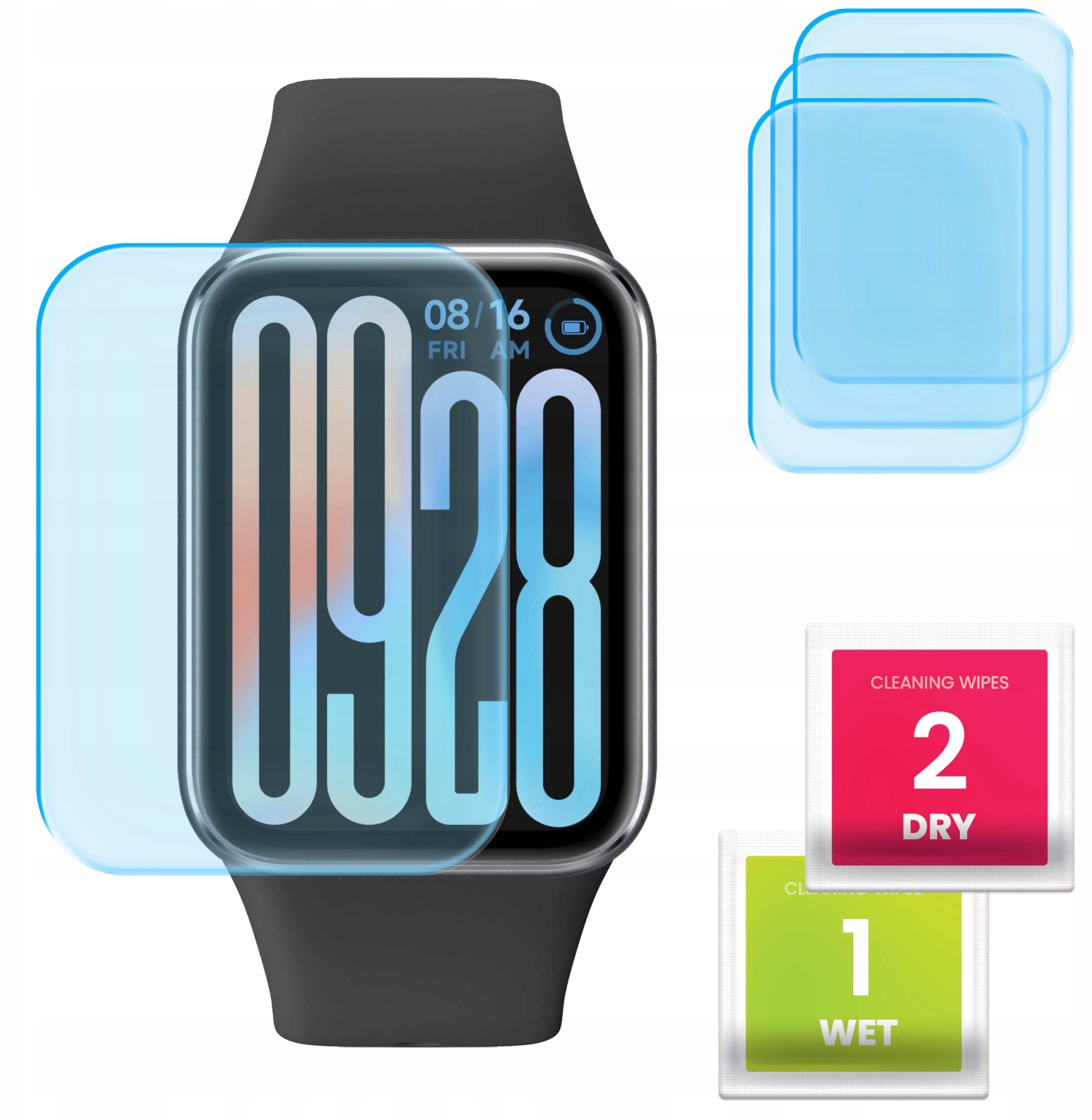 3-PAK Szkło Hybrydowe do Xiaomi Smart Band 9 Pro (Szkiełko, Ochronne, 9H)