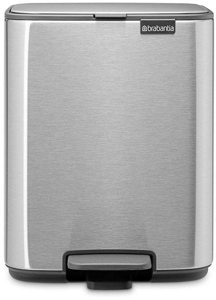 Brabantia Bo Pedal Bin 7L - Matt Steel Fingerprint Proof
