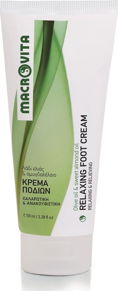 Macrovita Relaksujący krem do stóp z bio-oliwą z oliwek i olejkiem migdałowym 100 ml