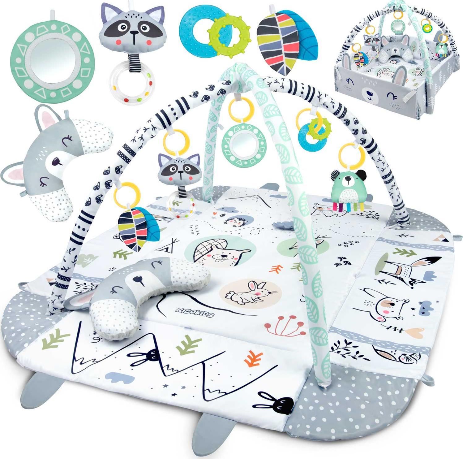 Ricokids Mata interaktywna edukacyjna 110 x 100 cm Królik