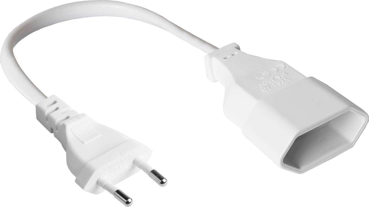 Kabel zasilający Alcasa P0300-W010 kabel zasilające Biały 1 m Wtyczka zasilająca typu C