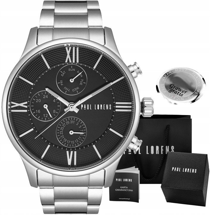 Zegarek męski Paul Lorens-SAVRES-1C1 Z GRAWEREM