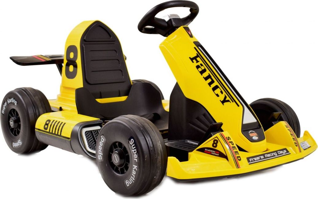 Import SUPER-TOYS SZYBKI GOKART FANCY NA AKUMULATOR 12V, REGULOWANA - ROZSUWANA RAMA, SUPER ZABAWABDQ-8