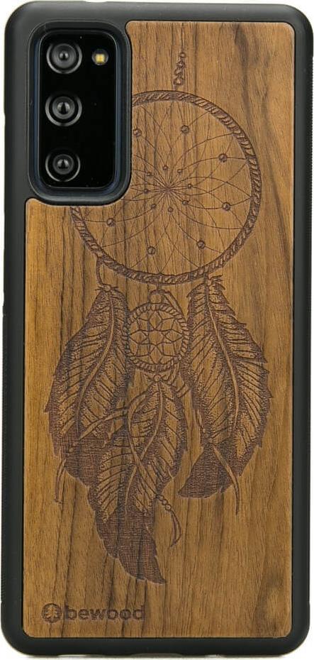 BeWood Drewniane Etui Samsung Galaxy S20 FE ŁAPACZ SNÓW IMBUIA