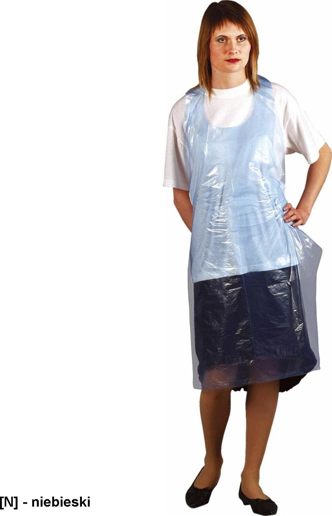 R.E.I.S. FFOL- Fartuch foliowy - 100 szt. w opakowaniu. - biały