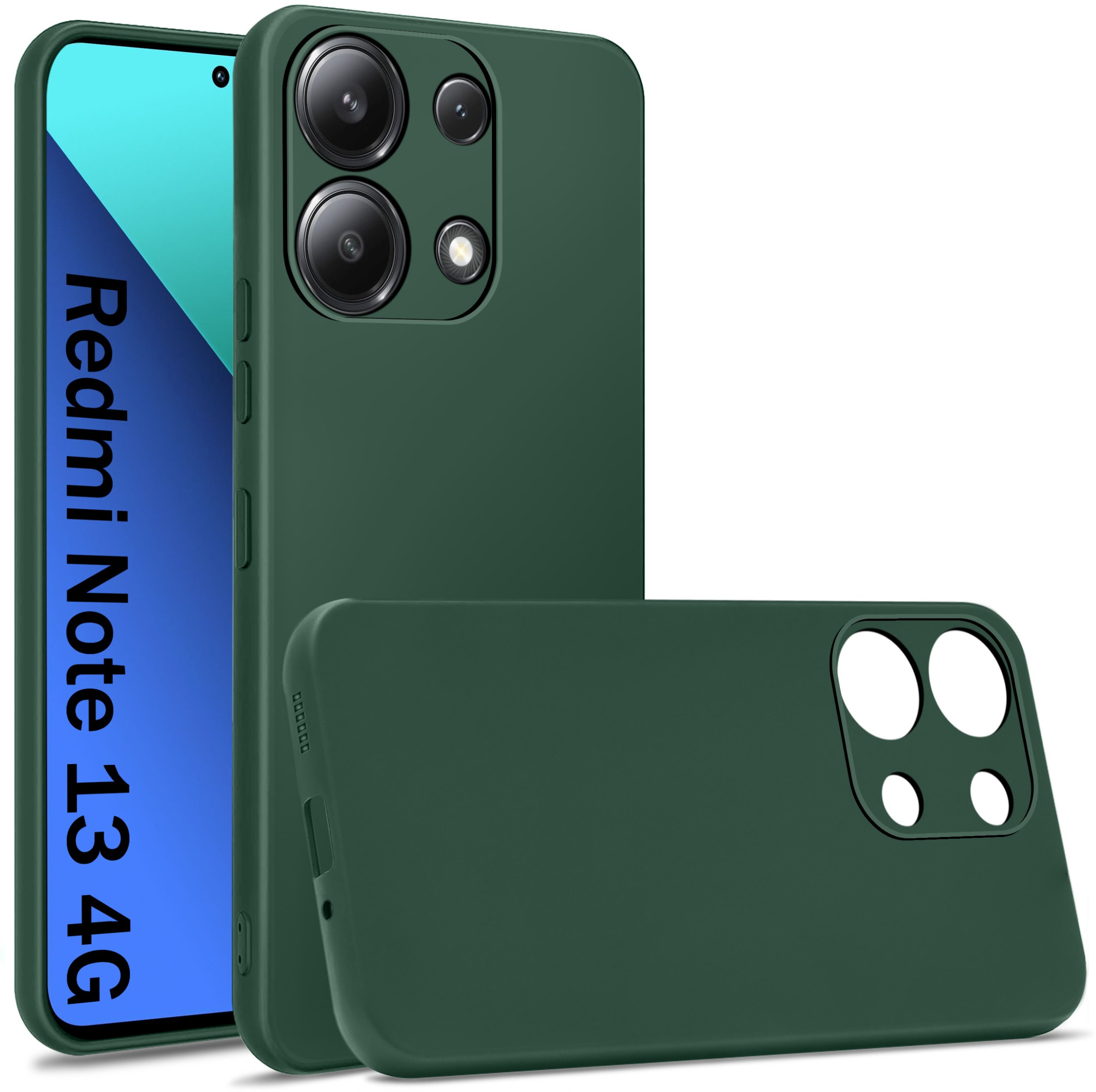 Etui do Xiaomi Redmi Note 13 | 13 4G SILIKON MATT + SZKŁO OCHRONNE 9H